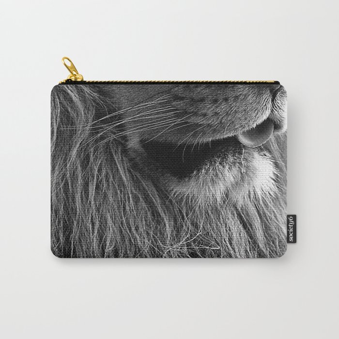 Themba the Lion (Black and White Version) Carry-All Pouch