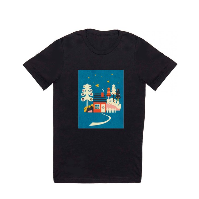 Festive Winter Hut T Shirt