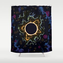 Cosmic Chaos - Eclipse I Shower Curtain