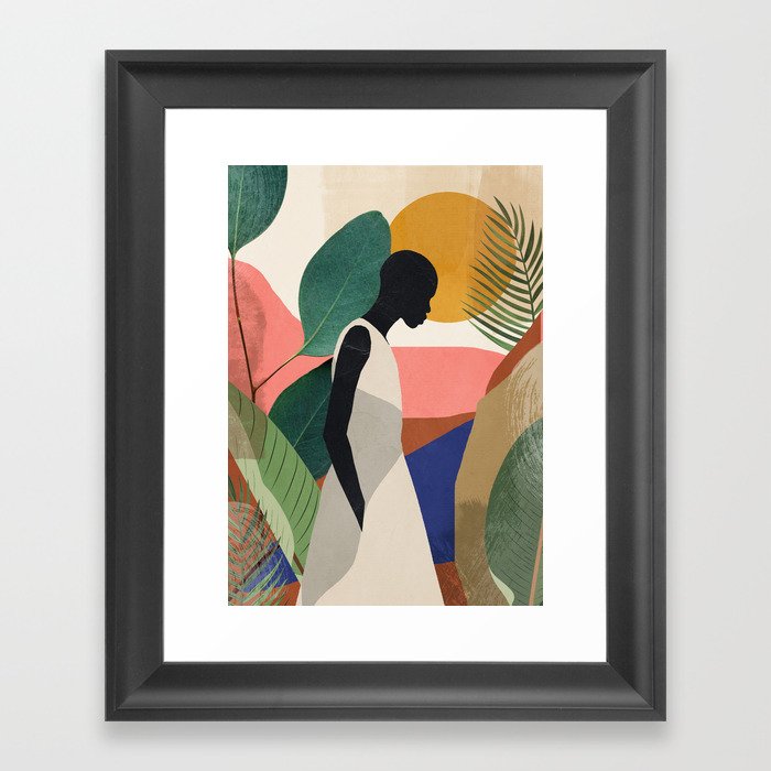 Tropical Girl Framed Art Print