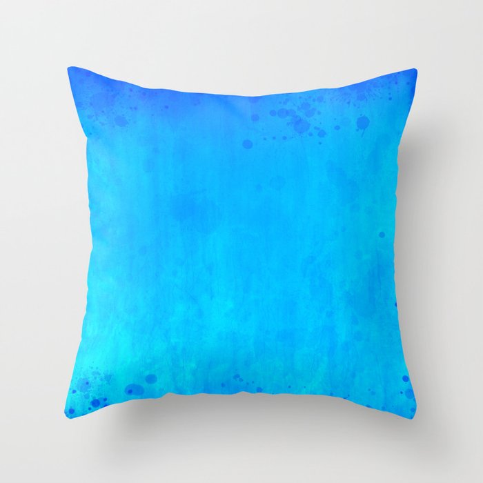 Water Blue Throw Pillow