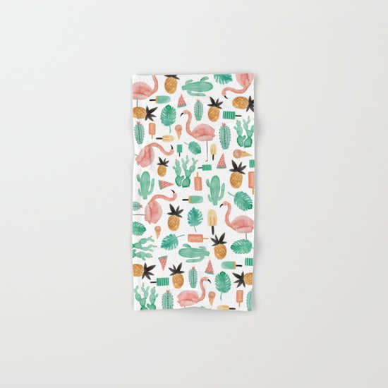 Flamingo Love Hand & Bath Towel