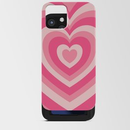 Hypnotic Pink Hearts iPhone Card Case