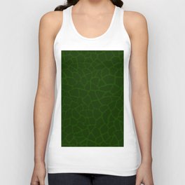 Mosaic Abstract Art Olive Unisex Tank Top