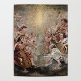 Music Making Angels - Peter Paul Rubens  Poster