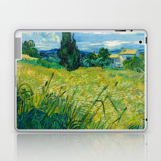 Green Wheat (Green Field), 1889 by Vincent van Gogh Laptop & iPad Skin