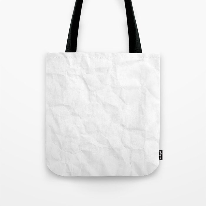 Crumpled effect tote store bag