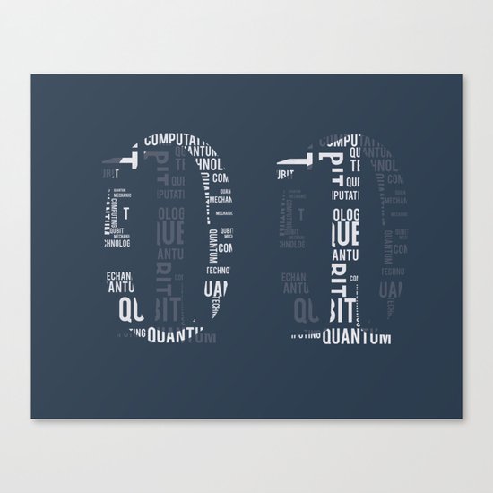 Qubit Canvas Print