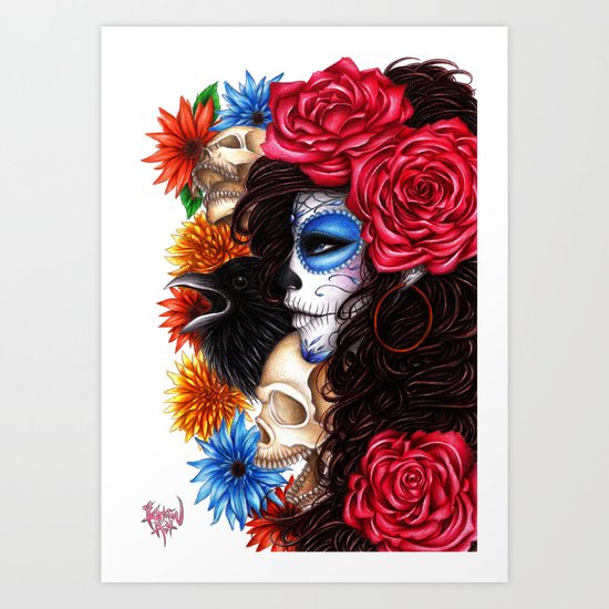 La Bella Muerte Art Print
