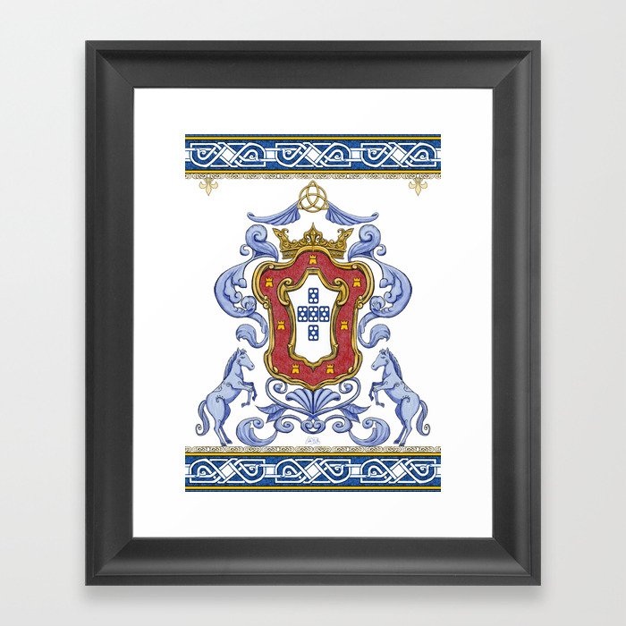 Portuguese Crest Framed Art Print