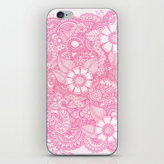 Henna Design - Pink iPhone & iPod Skin