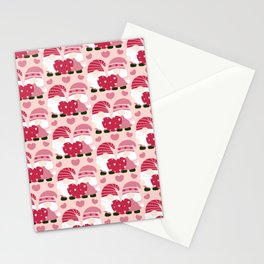 Cute Valentines Day Heart Gnome Lover Stationery Card