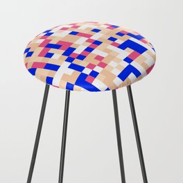 Abstract Multicolor Halftone Background.  Counter Stool