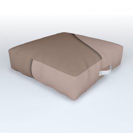 Minimal Line Curvature Brown Outdoor Floor Cushion