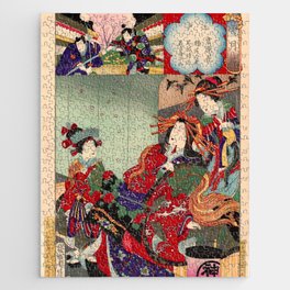 Duel at Yoshiwara (Toyohara Chikanobu) Jigsaw Puzzle