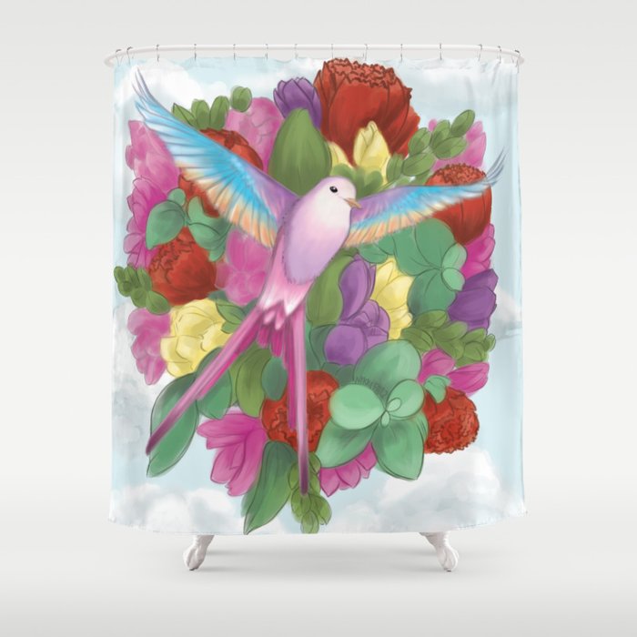 Wingspan Bird Art Shower Curtain