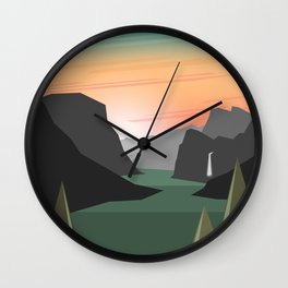 Yosemite Morning Wall Clock