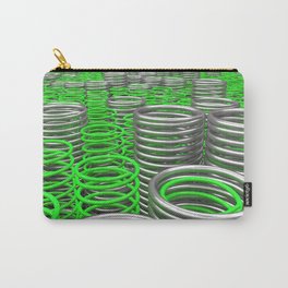 Plastic and metal springs and coils Carry-All Pouch | Concept, Abstract, Spiral, Steel, Metallic, 3D, Metal, Pastic, Digital, Machine 