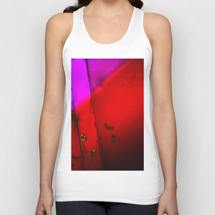 Purple,Red and Black Tank Top