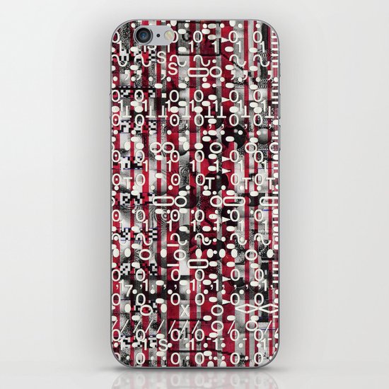 Linear Thinking Trip-Switch (P/D3 Glitch Collage Studies) iPhone & iPod Skin