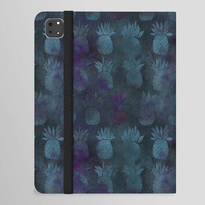 Dark Pineapple Batik Pattern iPad Folio Case