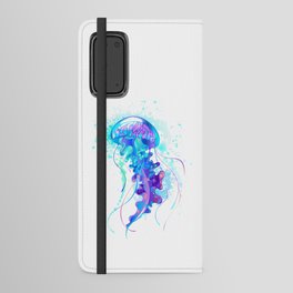 Big Blue Jellyfish Android Wallet Case