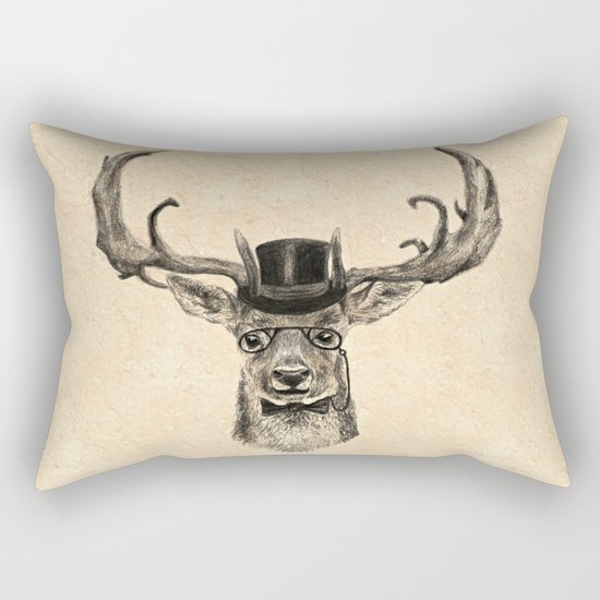 Mr Deer Rectangular Pillow