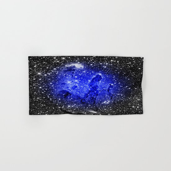 Galaxy : Pillars of Creation Blue Hand & Bath Towel