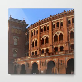 Spain Photography - Famous Bullring In The City Of Madrid Metal Print