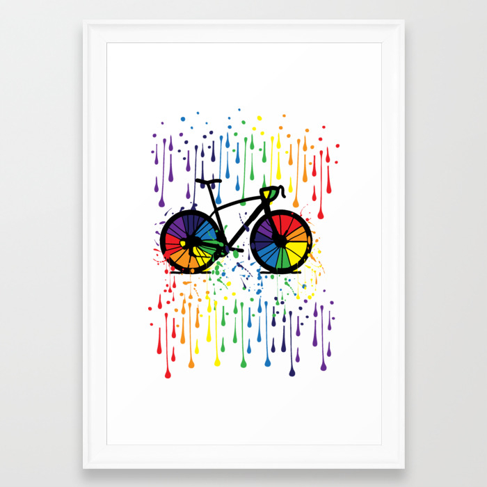 Rainbow Raindrops Framed Art Print By Cindys Society6 Rainbow Raindrops Framed Art Print By Cindys Society6