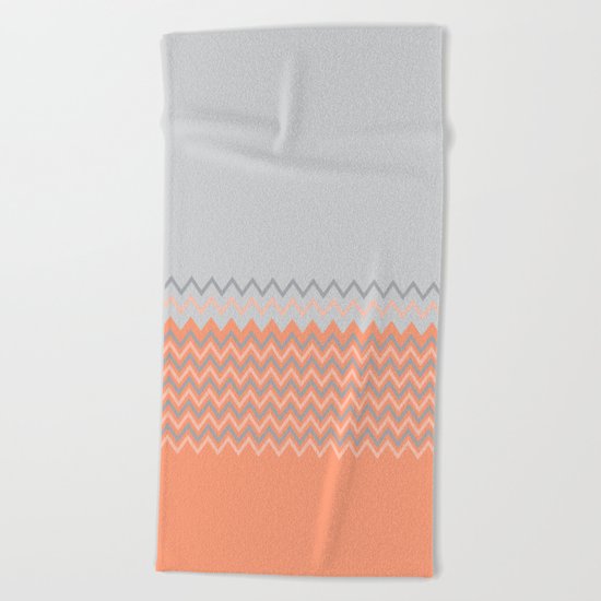 Spring Chevron Beach Towel