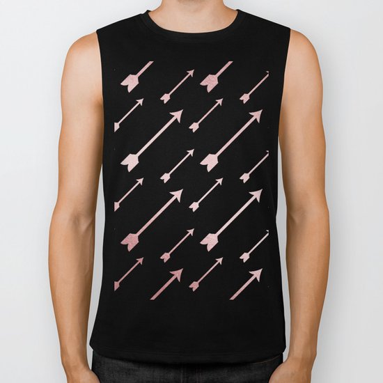 Simply Adventure Arrows in Rose Gold Sunset Biker Tank