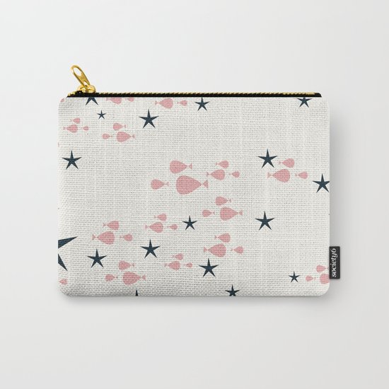 fish and stars pink Carry-All Pouch
