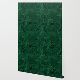 Modern Cotemporary Emerald Green Abstract Wallpaper