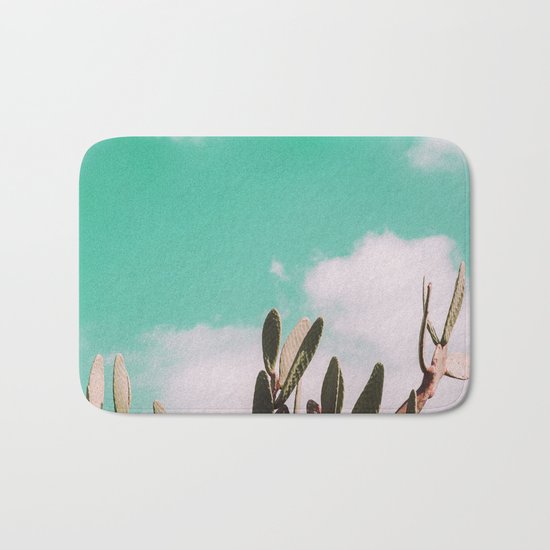 Vintage cactus life Bath Mat