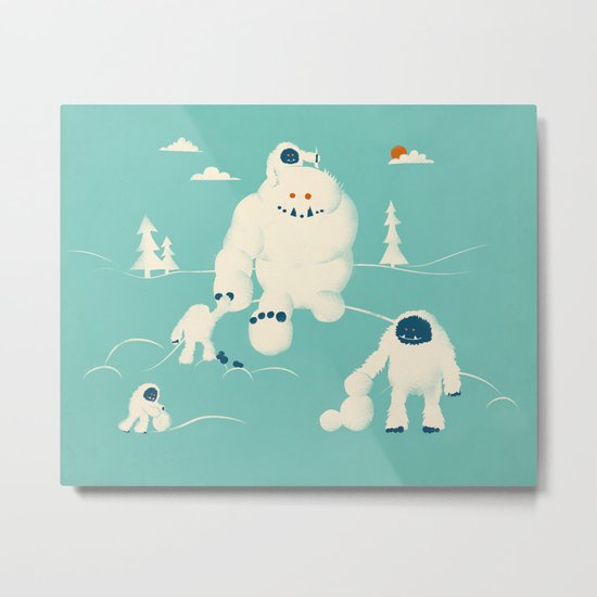 Abominable Snowman's Snowman Metal Print
