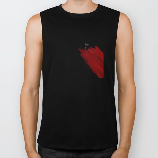 quote: find A beautiful place and get lost Biker Tank