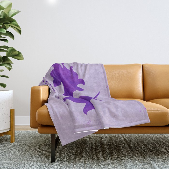Ride or Die x Unicorns x Purple Throw Blanket