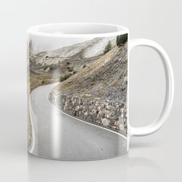 Hairpin Turn on Stelvio Pass Mountain Road Coffee Mug