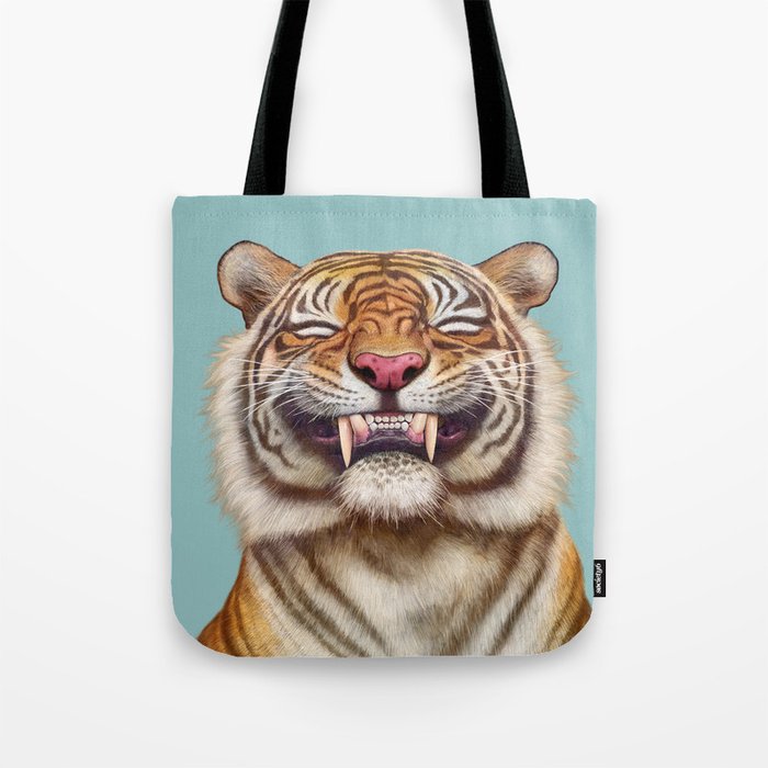 Smiling Tiger Tote Bag