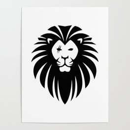 Black lion Poster