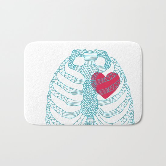 HEart Bath Mat