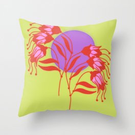 Droopy Flower Throw Pillow