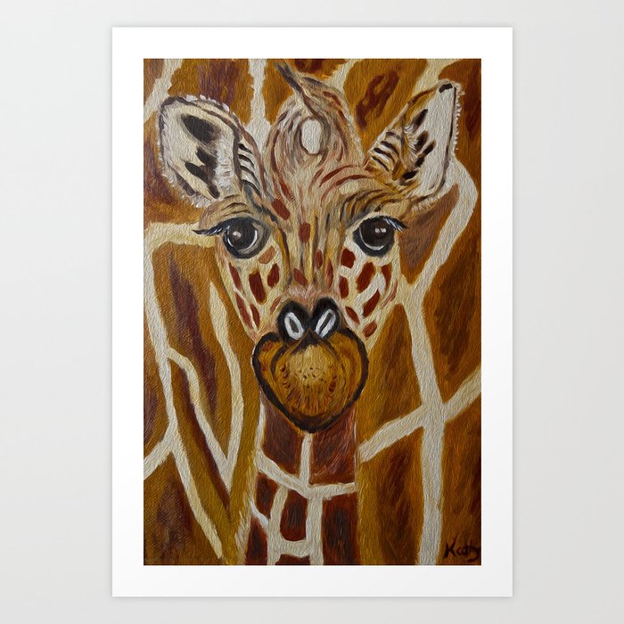 Baby Giraffe Art Kids Room Bathroom Zoo Animals Nursery Baby Giraffe Art Kids Room Bathroom Zoo Animals Nursery Print