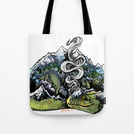 Mountain Dragon Tote Bag