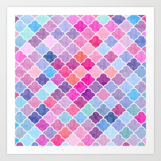 Watercolor Lovely Pattern CII Art Print