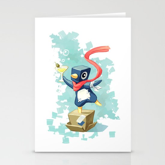Party Penguin Stationery Cards