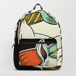 Captain Cat Sea Or Space Ahead Backpack