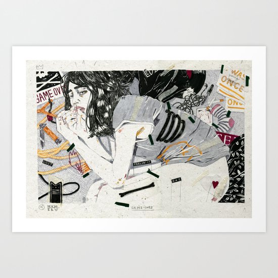 Game Over Art Print