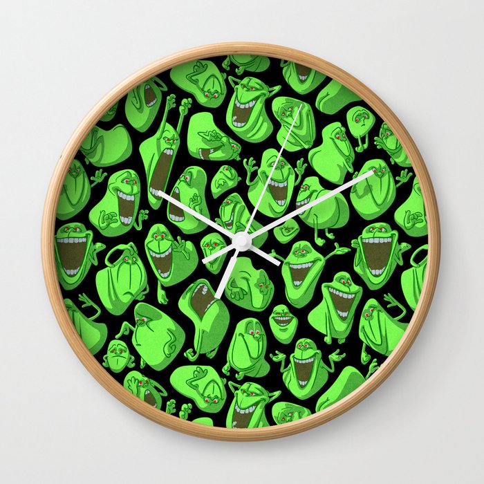 Fifty shades of slime. Wall Clock